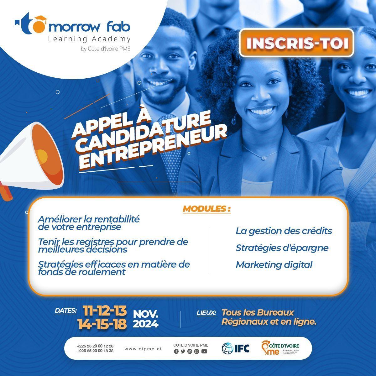 Côte d'Ivoire PME et IFC relancent le programme TOMORROW FAB pour les PME ivoiriennes