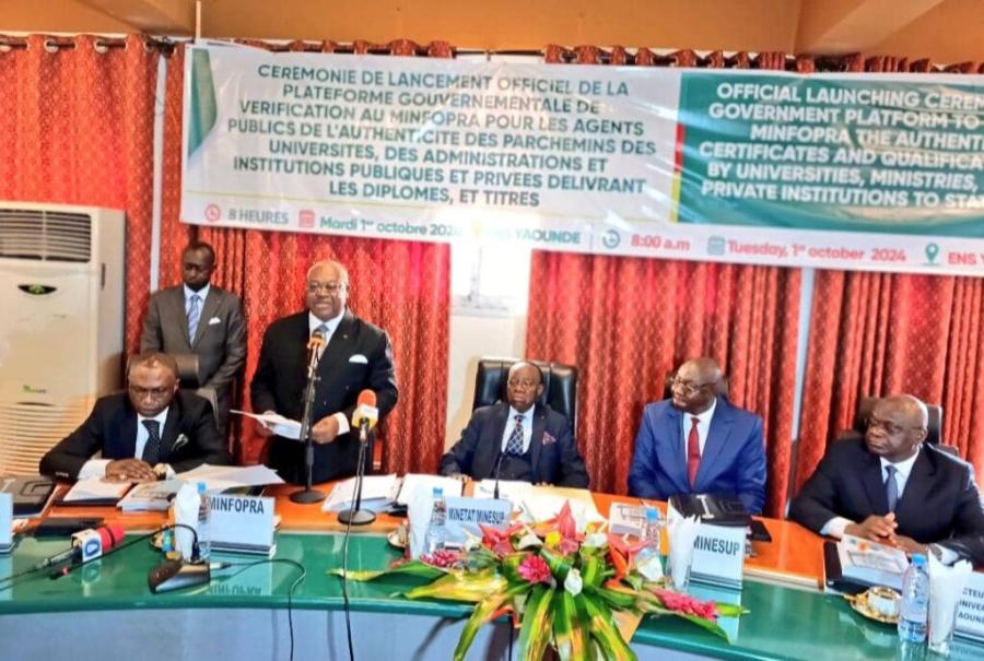 Cameroun : Lancement d'une plateforme numérique pour la vérification des diplômes