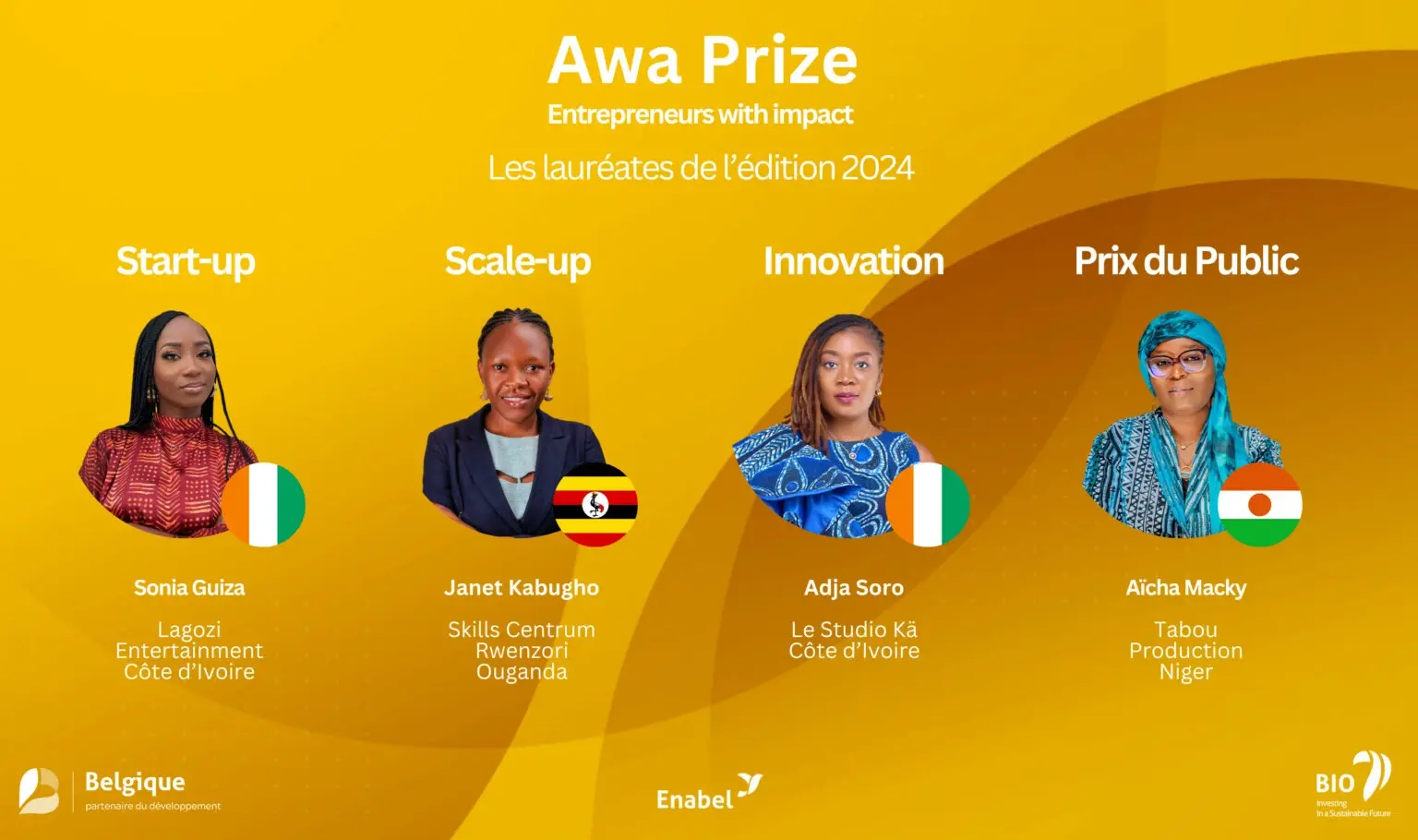 Prix ​​Awa 2024 : Quatre lauréates récompensées pour leurs innovations