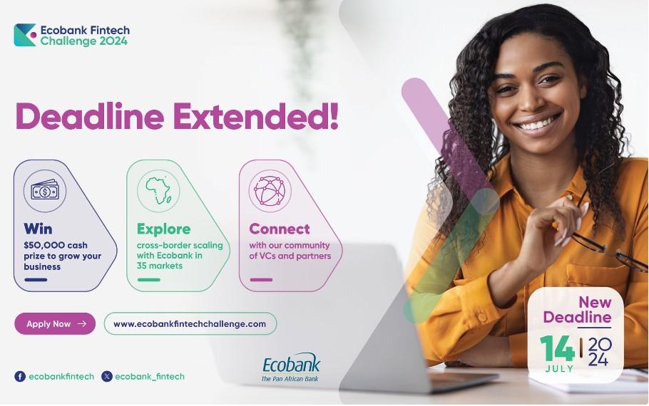 Ecobank Fintech Challenge 2024 : Prolongement de la date limite jusqu'au 14 juillet