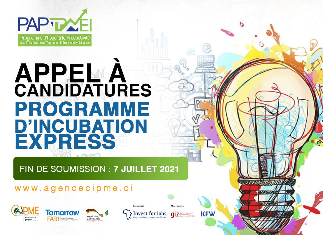 Postulez au programme d’incubation express de l’Agence CI PME