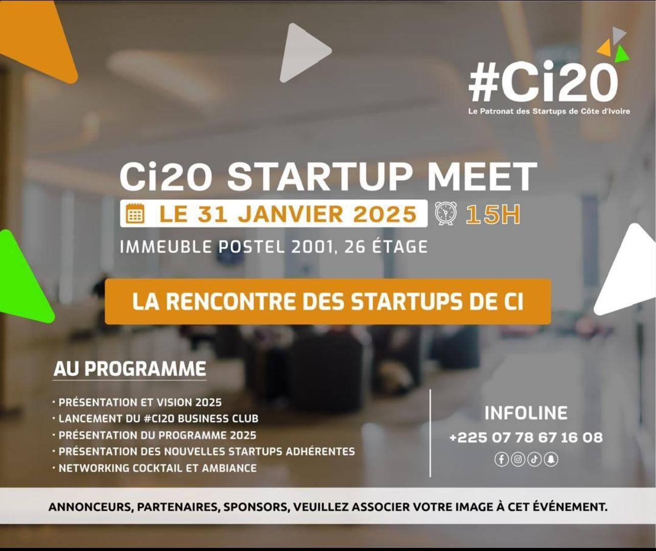 Le CI20 Startup Meet, un événement pour booster l’écosystème des startups ivoiriennes