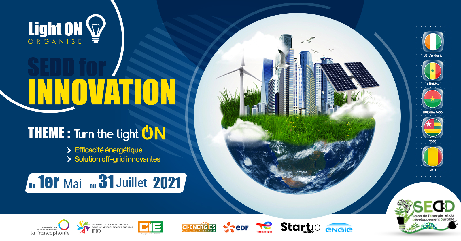 SEDD 4 INNOVATION: le concours africain de startup destiné à l’énergie.