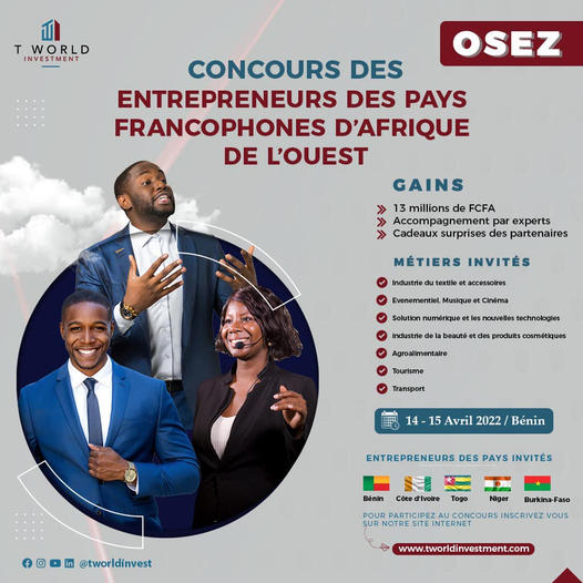 ‘’OSEZ’’, l’appel à projet dédié aux entrepreneurs d’Afrique occidentale francophone